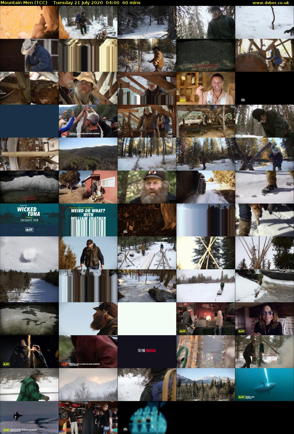 Mountain Men (TCC) Tuesday 21 July 2020 04:00 - 05:00