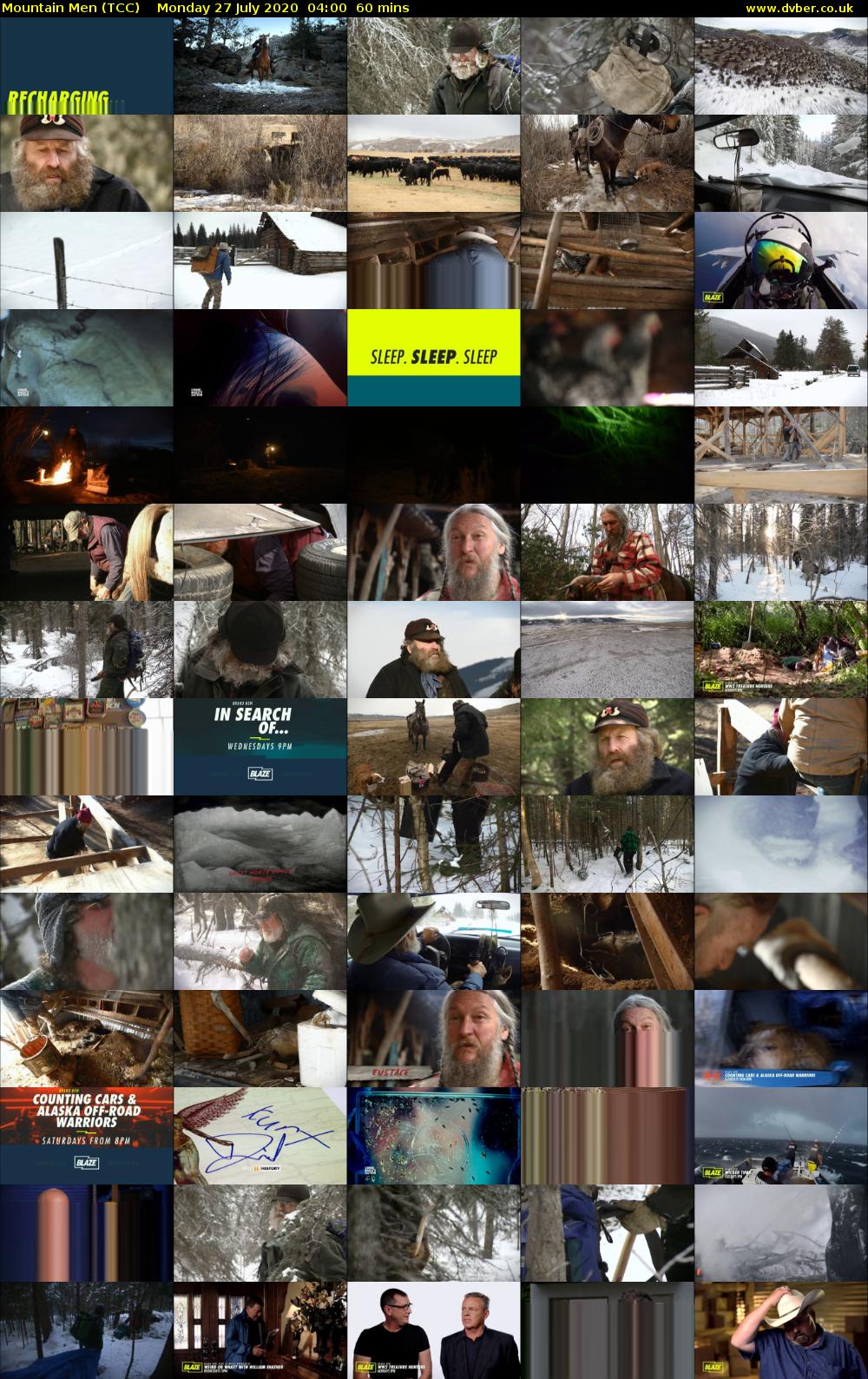 Mountain Men (TCC) Monday 27 July 2020 04:00 - 05:00