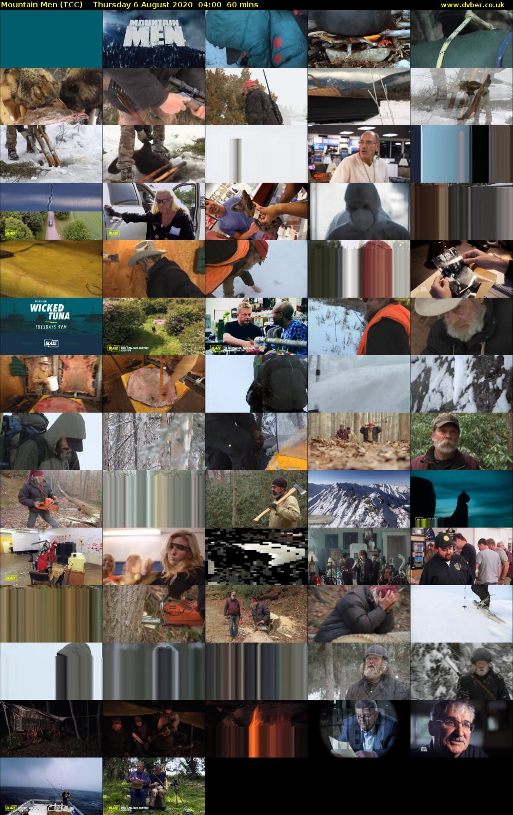 Mountain Men (TCC) Thursday 6 August 2020 04:00 - 05:00