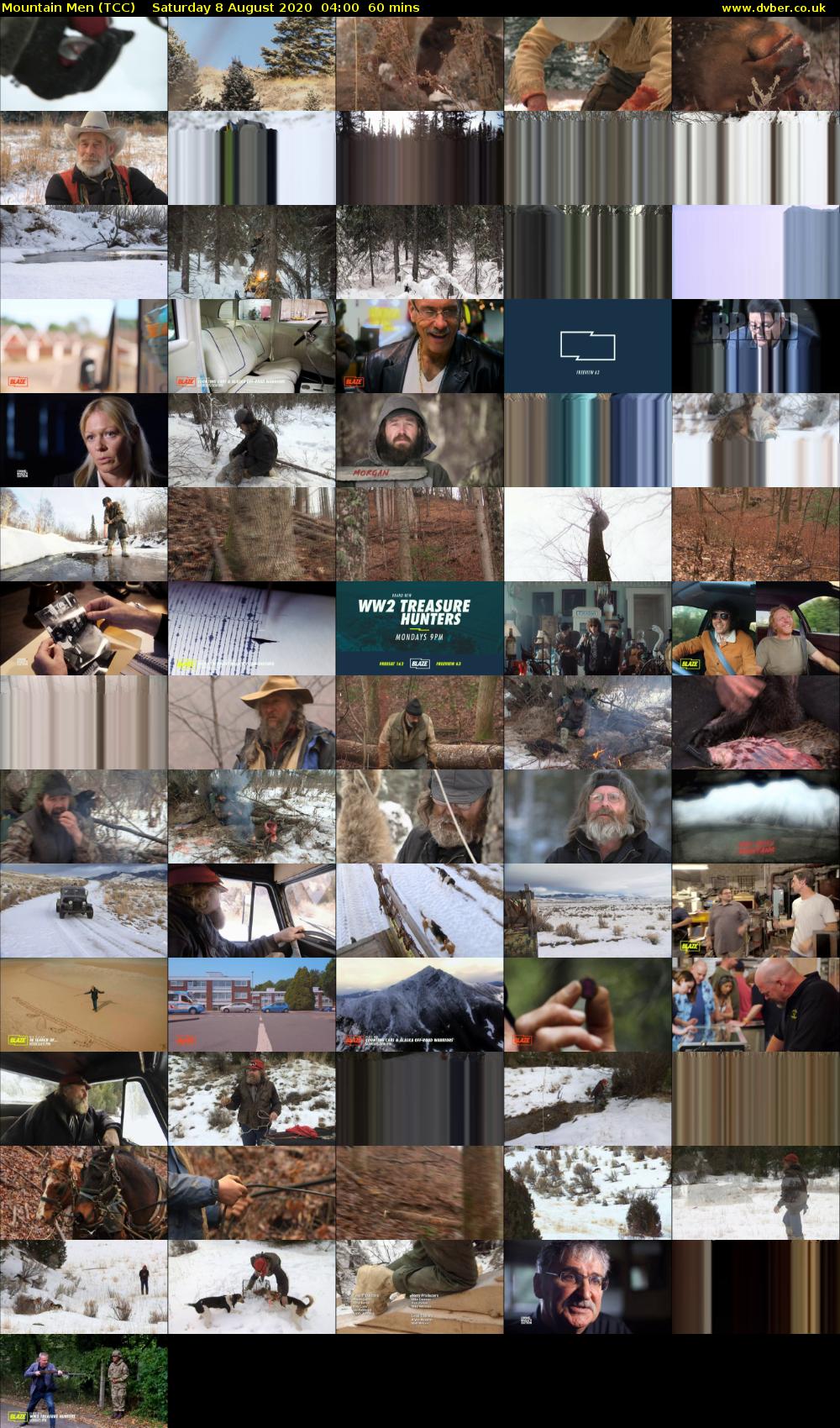Mountain Men (TCC) Saturday 8 August 2020 04:00 - 05:00
