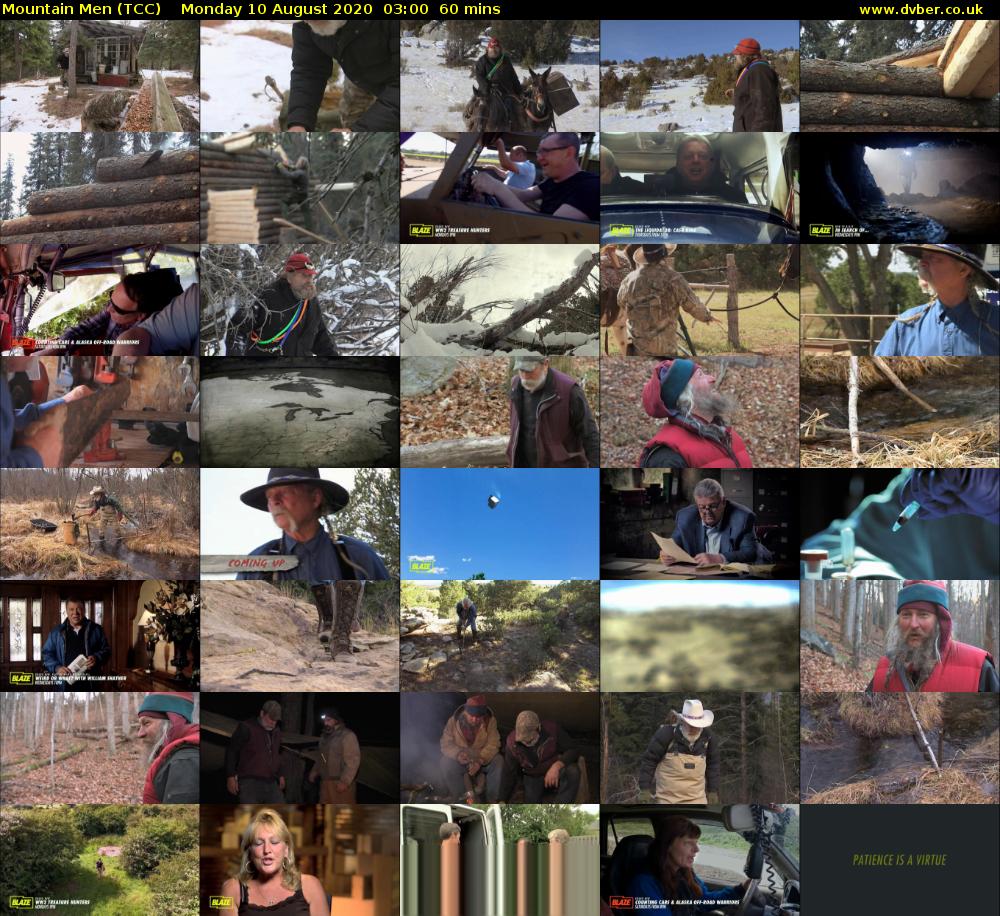 Mountain Men (TCC) Monday 10 August 2020 03:00 - 04:00