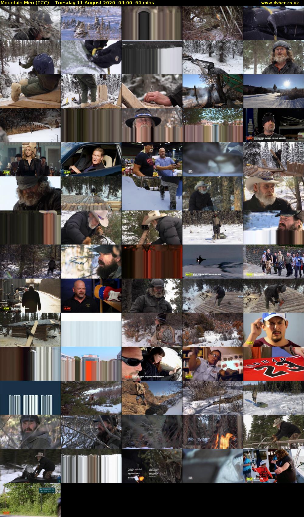Mountain Men (TCC) Tuesday 11 August 2020 04:00 - 05:00