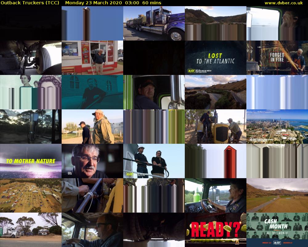 Outback Truckers (TCC) Monday 23 March 2020 03:00 - 04:00