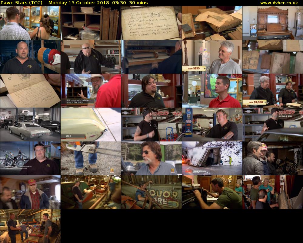 Pawn Stars (TCC) Monday 15 October 2018 03:30 - 04:00