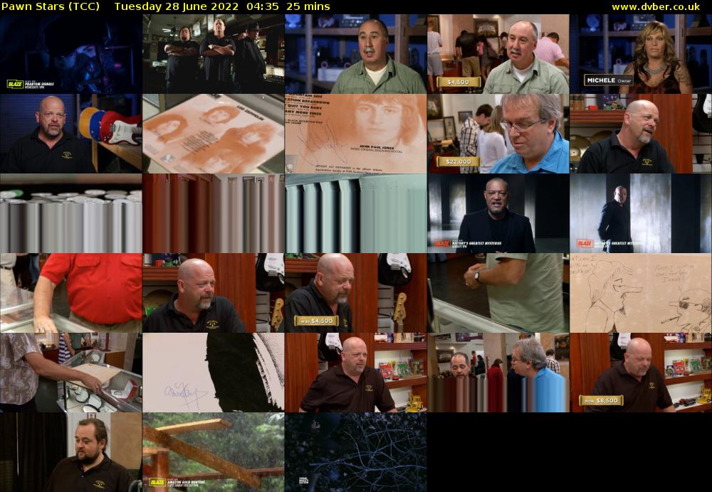 Pawn Stars (TCC) Tuesday 28 June 2022 04:35 - 05:00