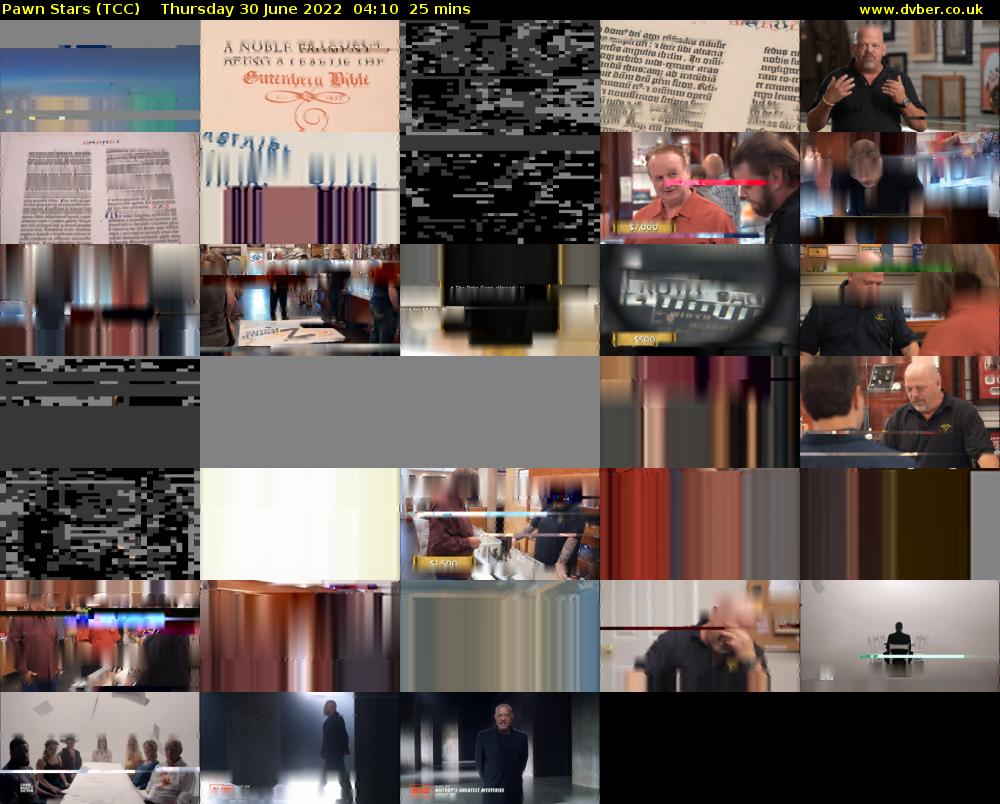 Pawn Stars (TCC) Thursday 30 June 2022 04:10 - 04:35