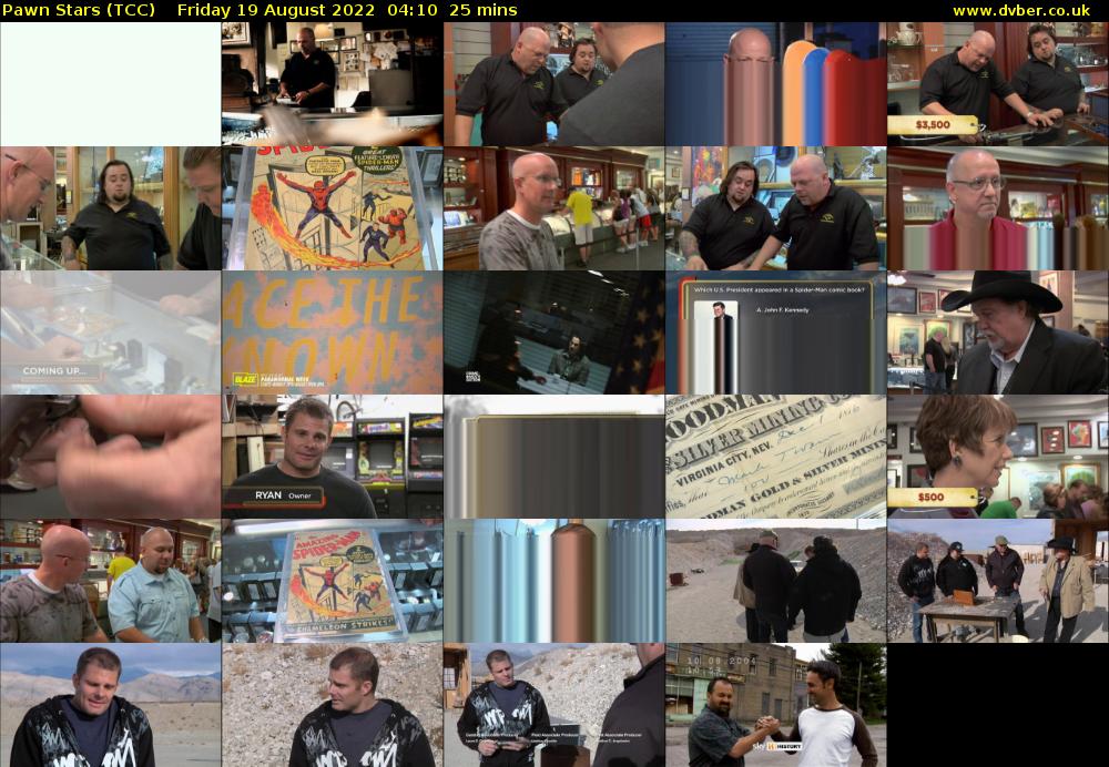 Pawn Stars (TCC) Friday 19 August 2022 04:10 - 04:35