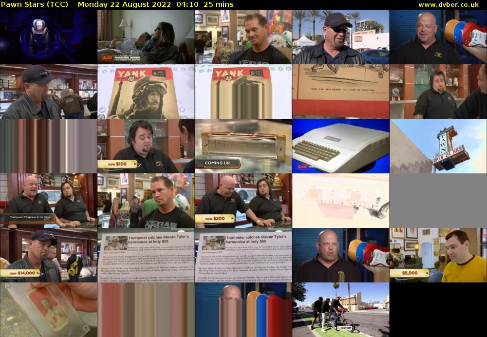 Pawn Stars (TCC) Monday 22 August 2022 04:10 - 04:35