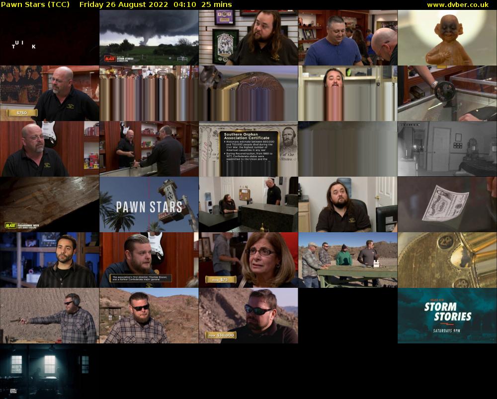 Pawn Stars (TCC) Friday 26 August 2022 04:10 - 04:35