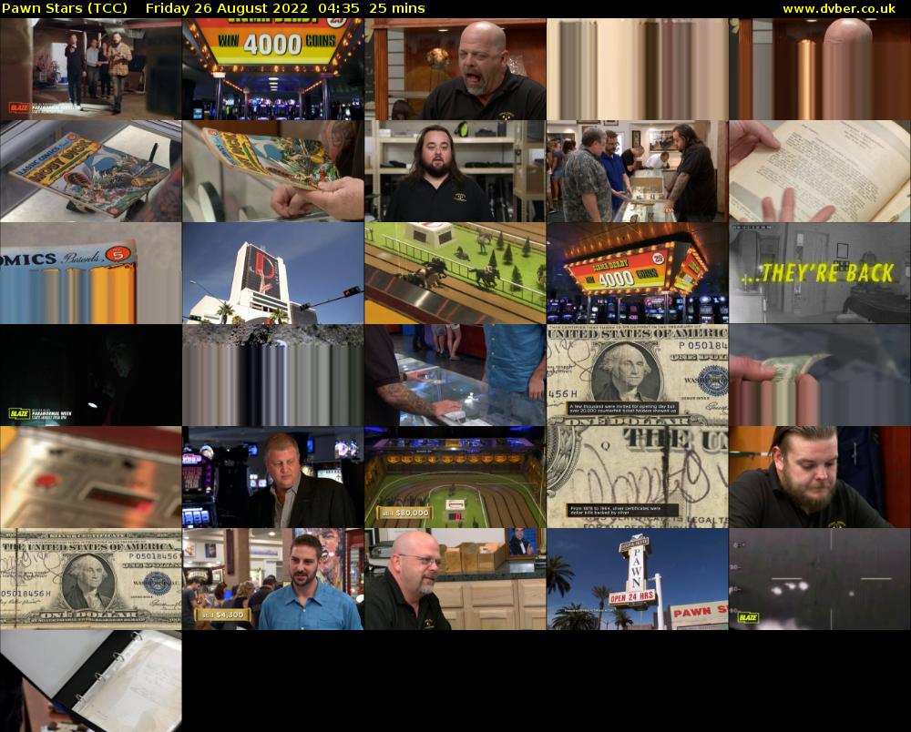 Pawn Stars (TCC) Friday 26 August 2022 04:35 - 05:00