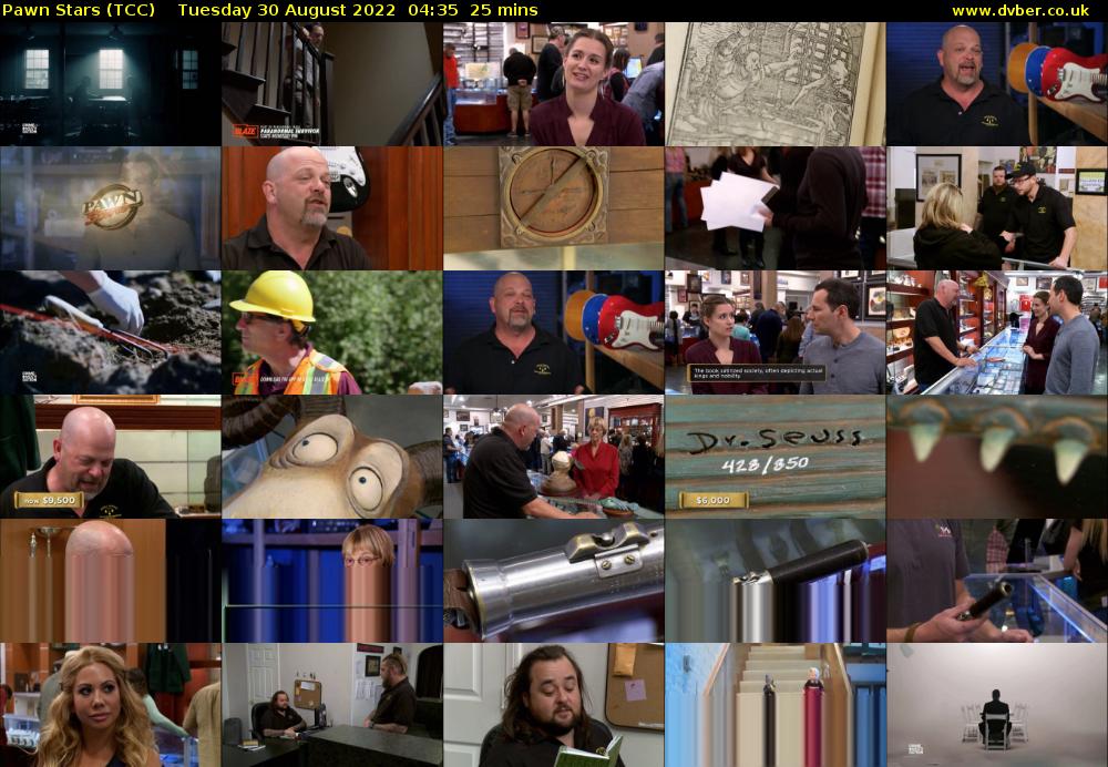 Pawn Stars (TCC) Tuesday 30 August 2022 04:35 - 05:00