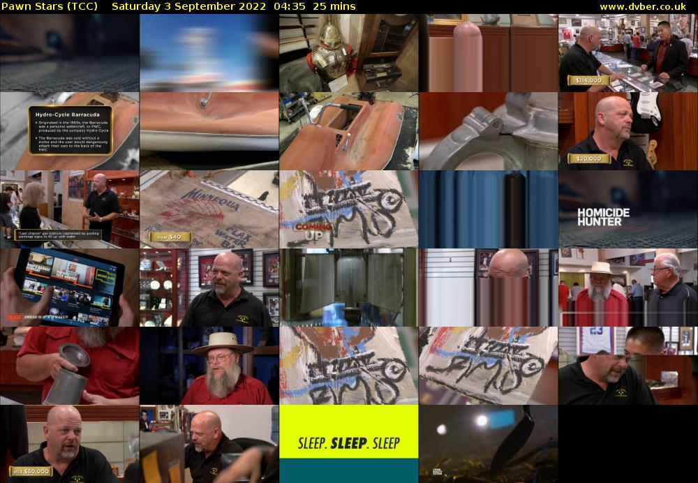 Pawn Stars (TCC) Saturday 3 September 2022 04:35 - 05:00