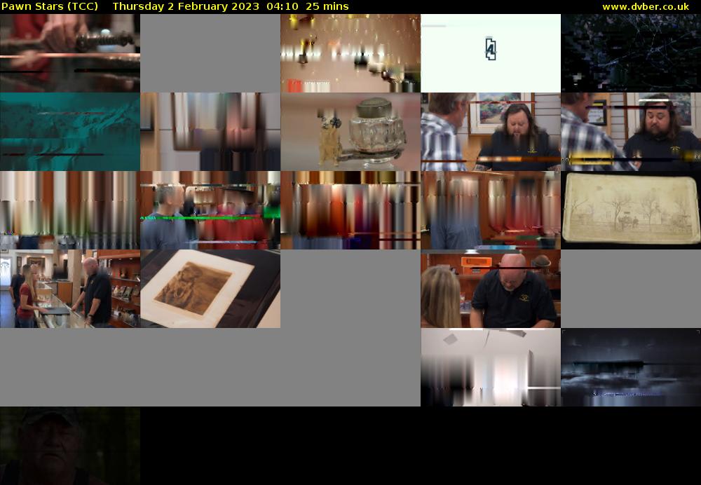 Pawn Stars (TCC) Thursday 2 February 2023 04:10 - 04:35