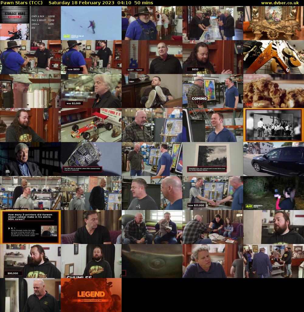 Pawn Stars (TCC) Saturday 18 February 2023 04:10 - 05:00