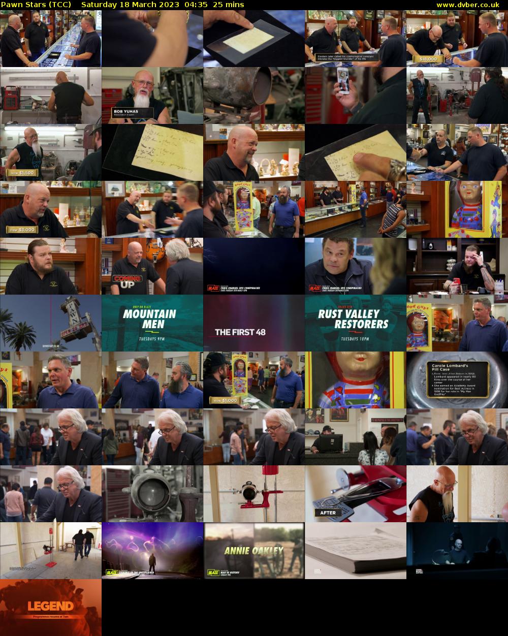 Pawn Stars (TCC) Saturday 18 March 2023 04:35 - 05:00