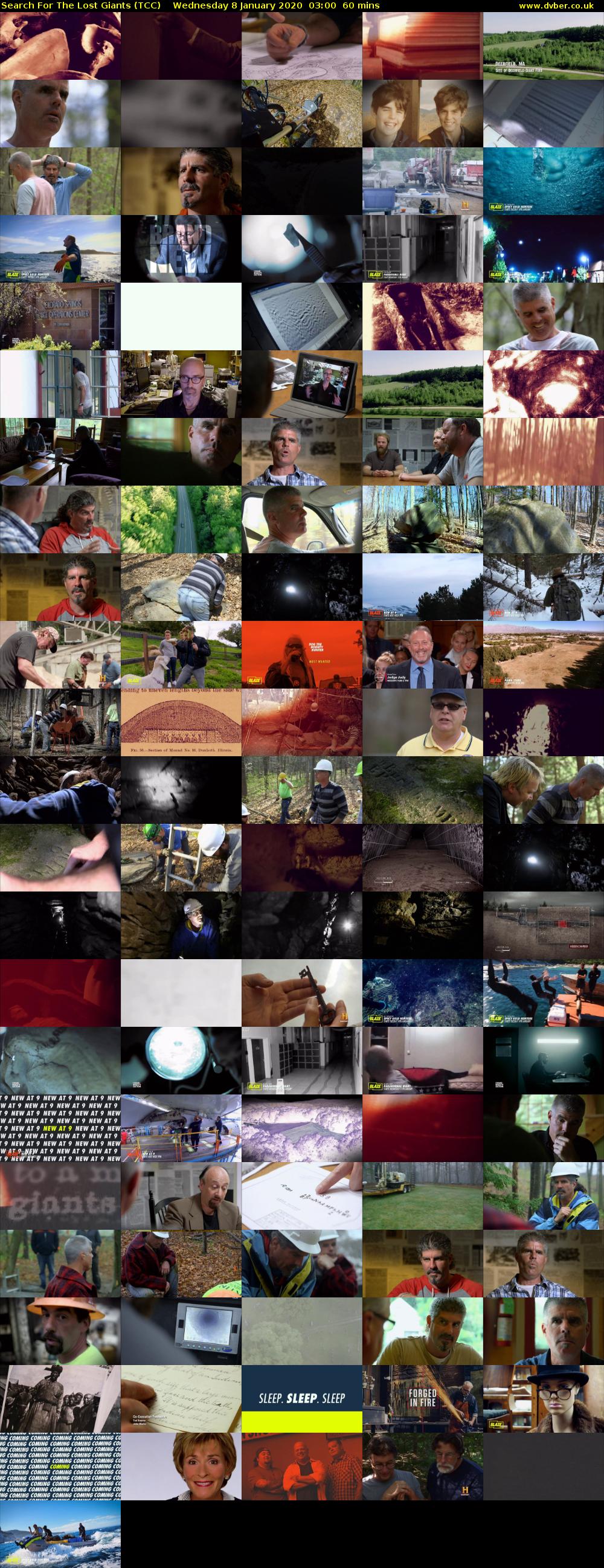 Search For The Lost Giants (TCC) Wednesday 8 January 2020 03:00 - 04:00
