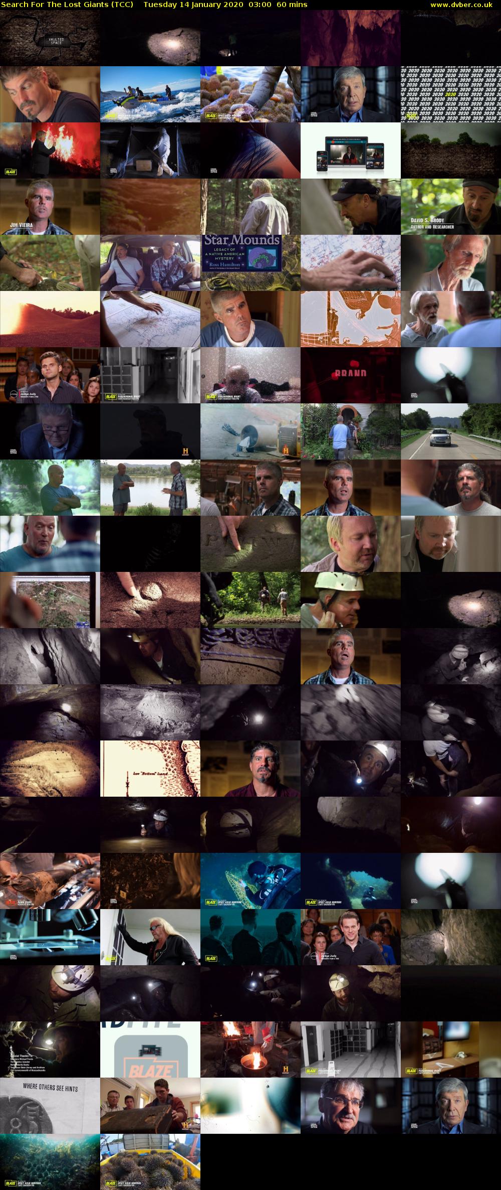 Search For The Lost Giants (TCC) Tuesday 14 January 2020 03:00 - 04:00