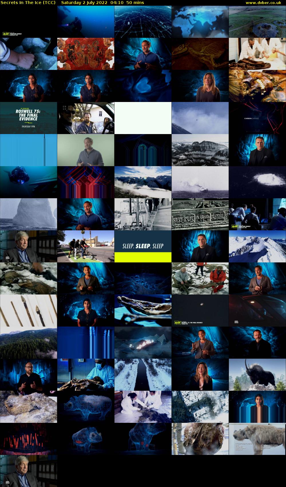 Secrets In The Ice (TCC) Saturday 2 July 2022 04:10 - 05:00