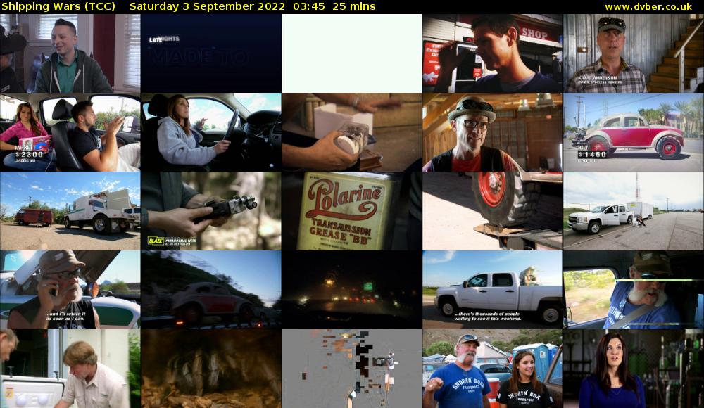 Shipping Wars (TCC) Saturday 3 September 2022 03:45 - 04:10