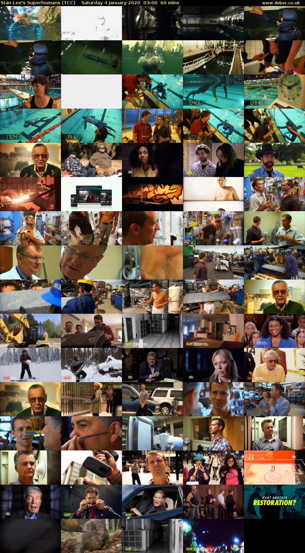 Stan Lee's Superhumans (TCC) Saturday 4 January 2020 03:00 - 04:00
