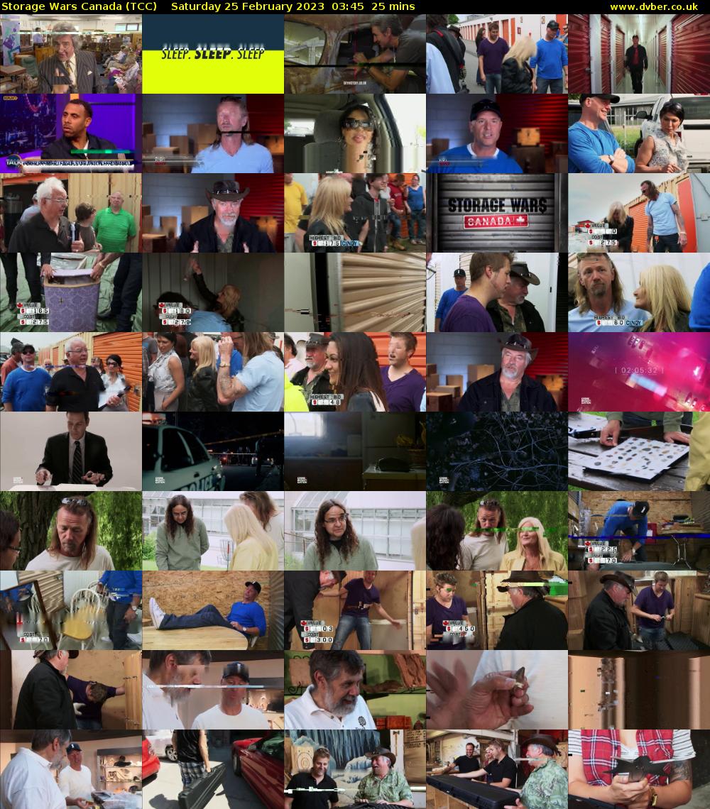 Storage Wars Canada (TCC) Saturday 25 February 2023 03:45 - 04:10