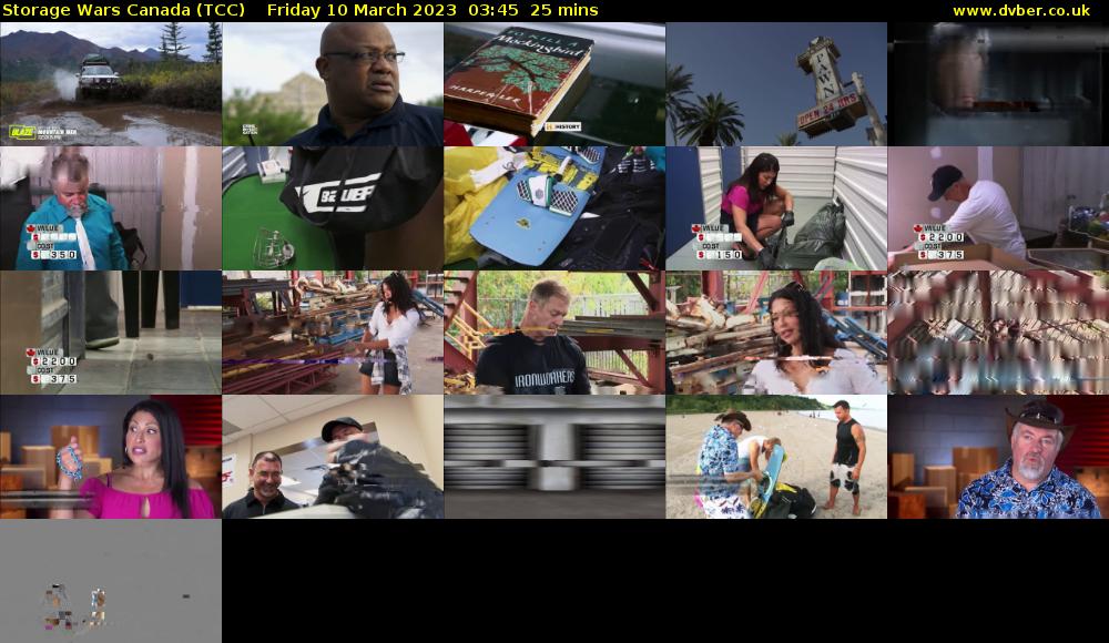 Storage Wars Canada (TCC) Friday 10 March 2023 03:45 - 04:10