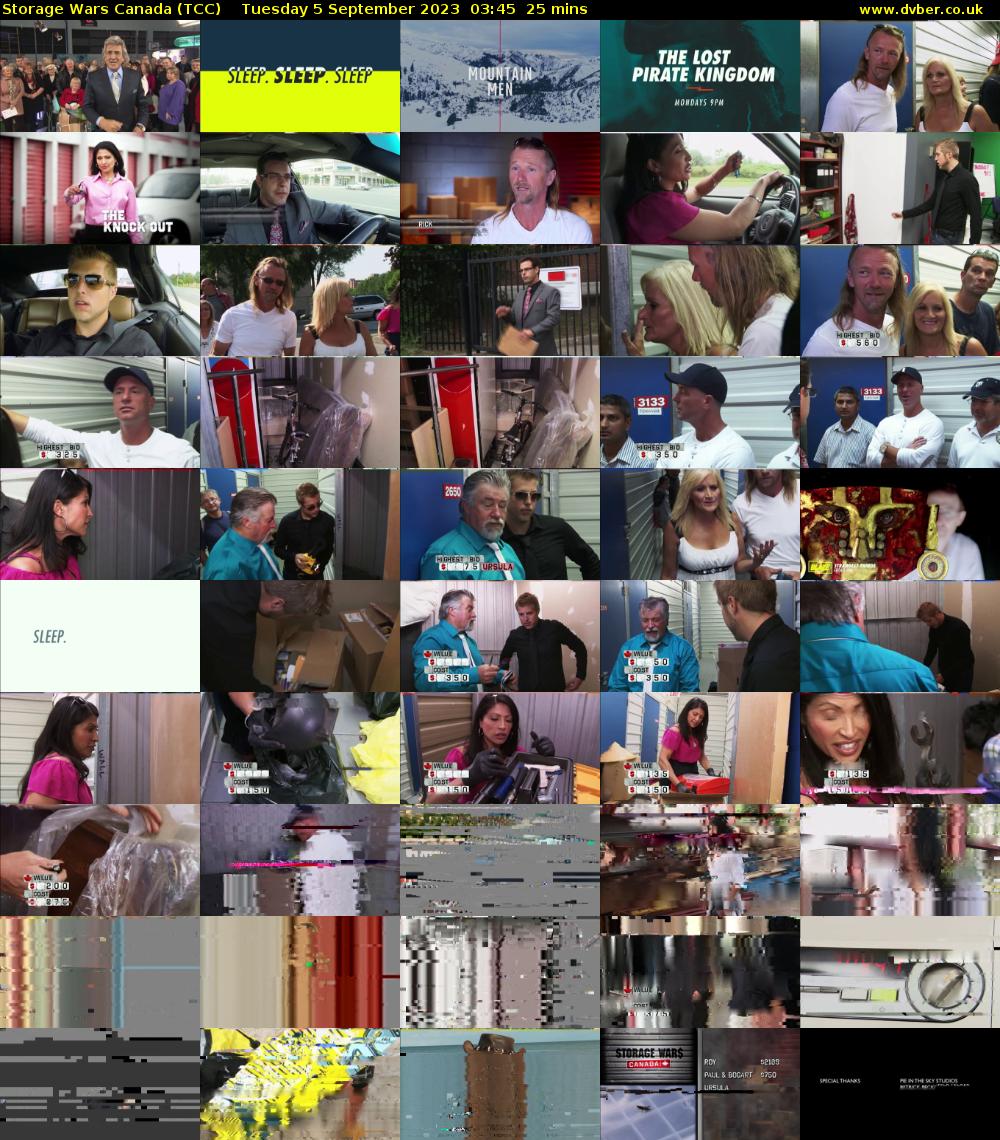 Storage Wars Canada (TCC) Tuesday 5 September 2023 03:45 - 04:10