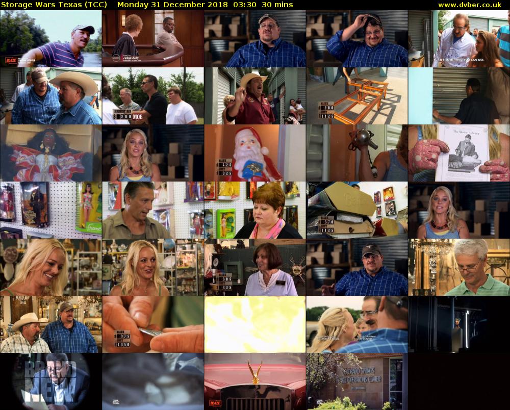 Storage Wars Texas (TCC) Monday 31 December 2018 03:30 - 04:00