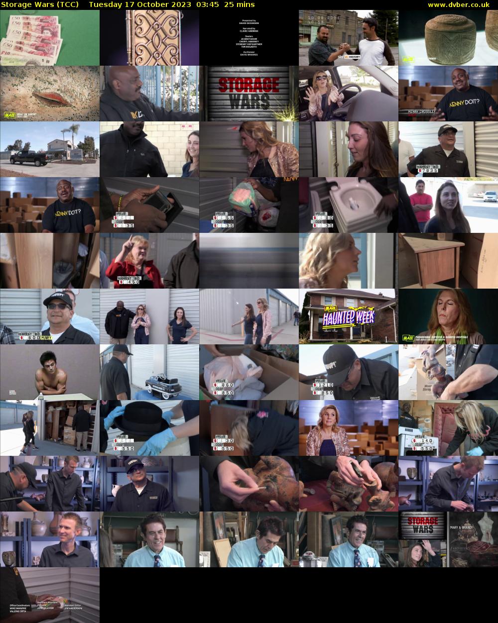 Storage Wars (TCC) Tuesday 17 October 2023 03:45 - 04:10
