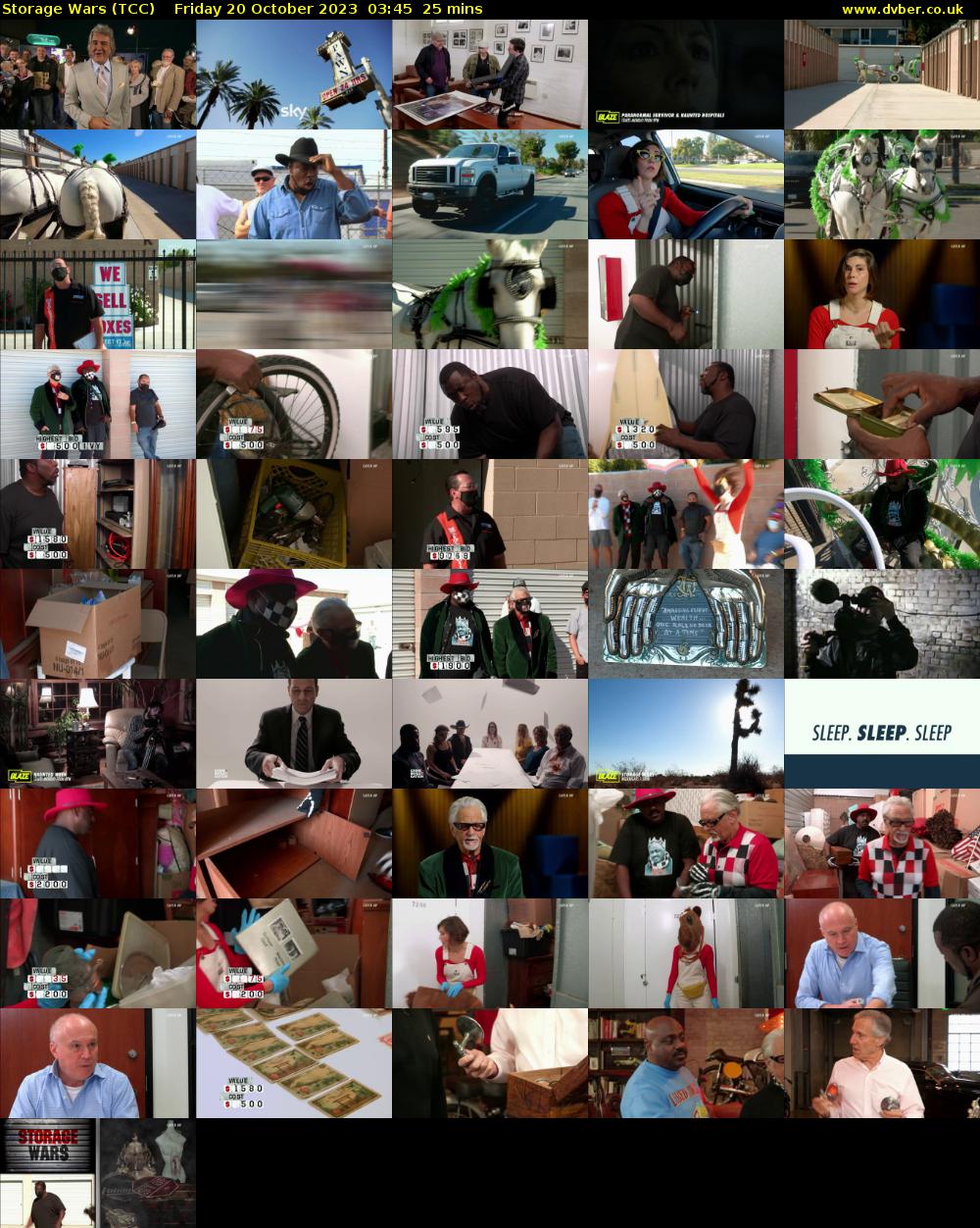 Storage Wars (TCC) Friday 20 October 2023 03:45 - 04:10