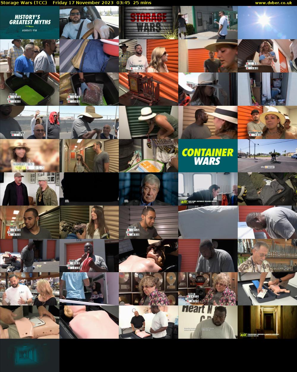 Storage Wars (TCC) Friday 17 November 2023 03:45 - 04:10