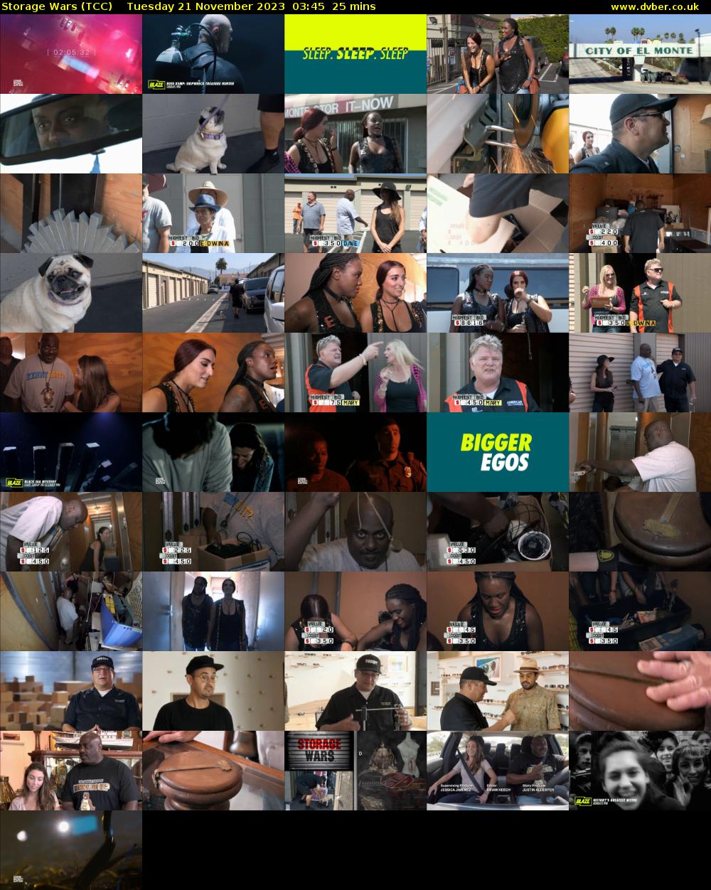 Storage Wars (TCC) Tuesday 21 November 2023 03:45 - 04:10