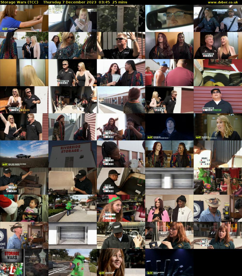 Storage Wars (TCC) Thursday 7 December 2023 03:45 - 04:10
