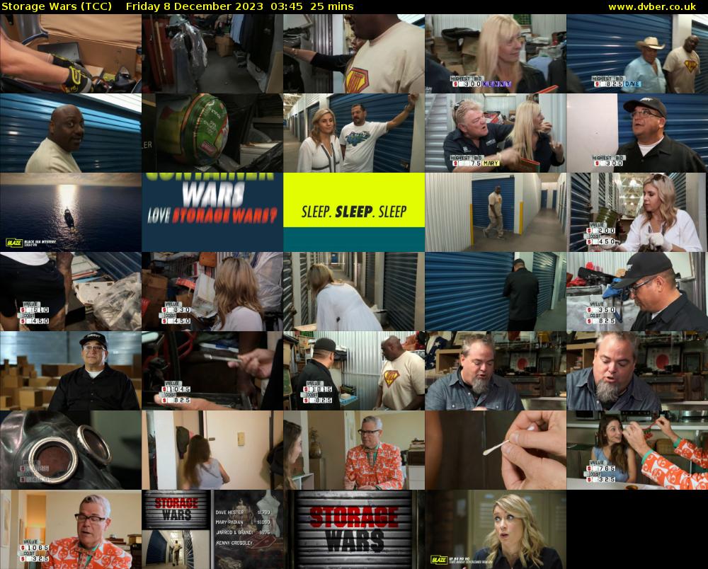 Storage Wars (TCC) Friday 8 December 2023 03:45 - 04:10
