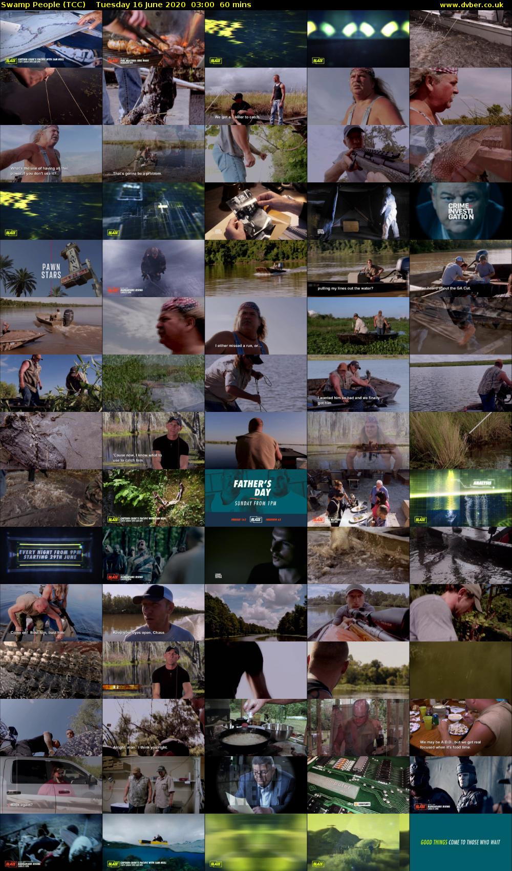 Swamp People (TCC) Tuesday 16 June 2020 03:00 - 04:00