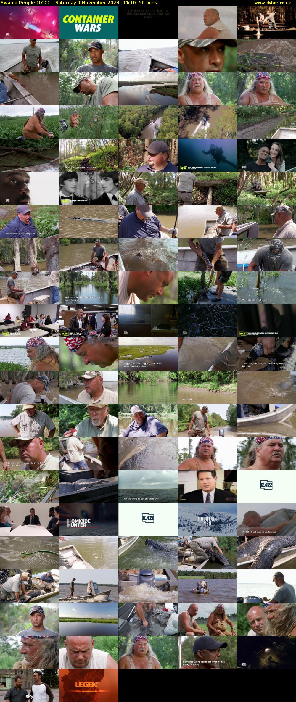 Swamp People (TCC) Saturday 4 November 2023 04:10 - 05:00