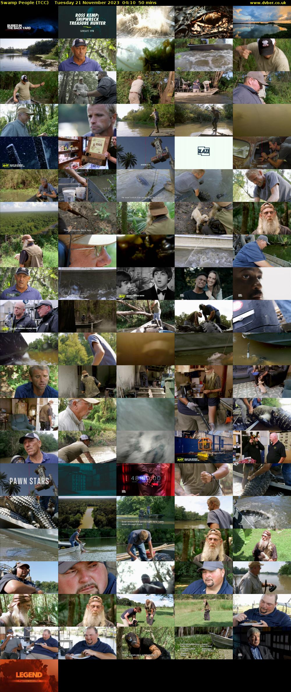 Swamp People (TCC) Tuesday 21 November 2023 04:10 - 05:00