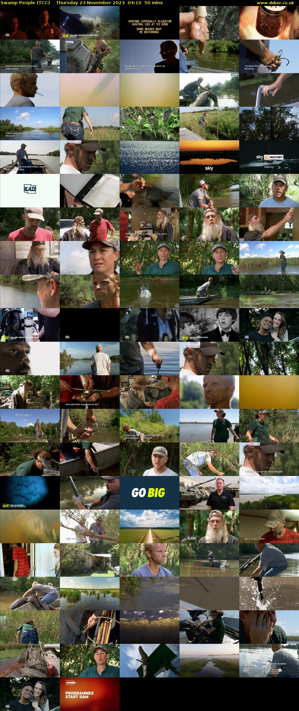 Swamp People (TCC) Thursday 23 November 2023 04:10 - 05:00