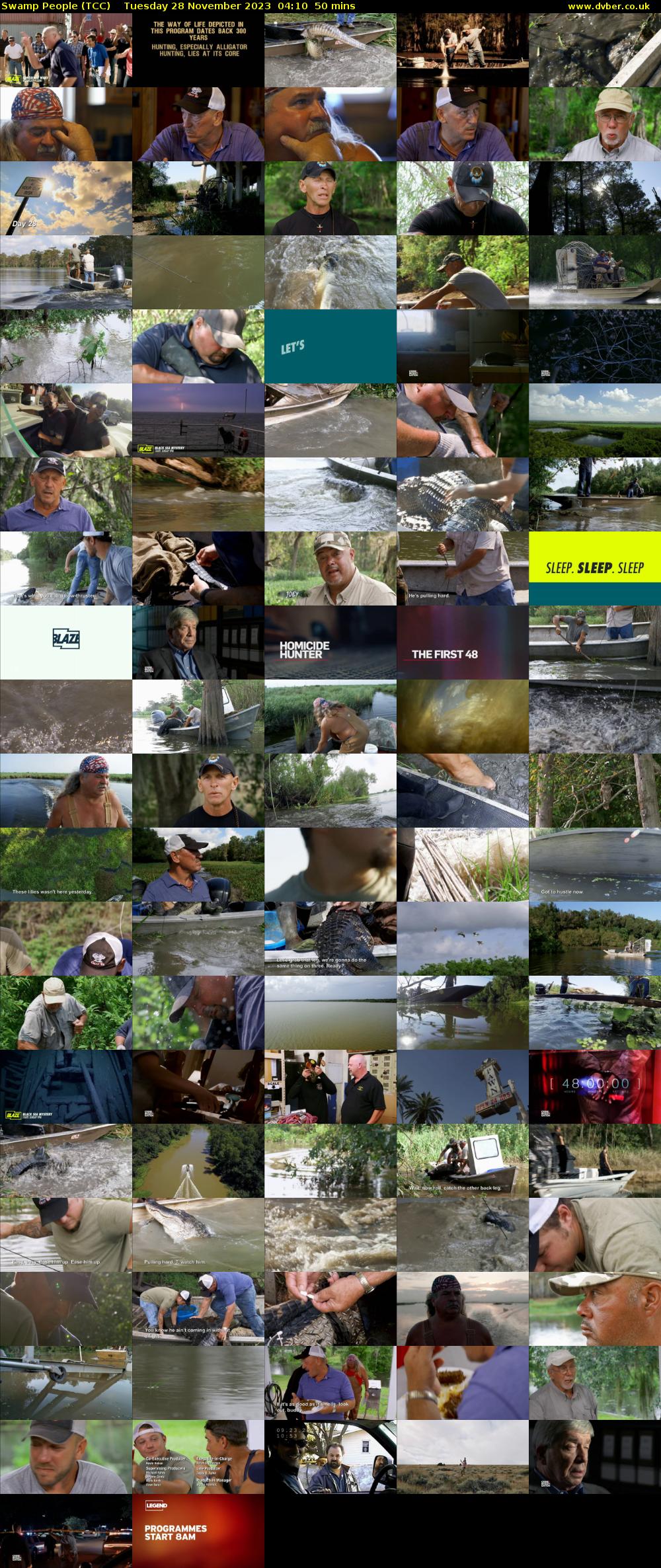 Swamp People (TCC) Tuesday 28 November 2023 04:10 - 05:00
