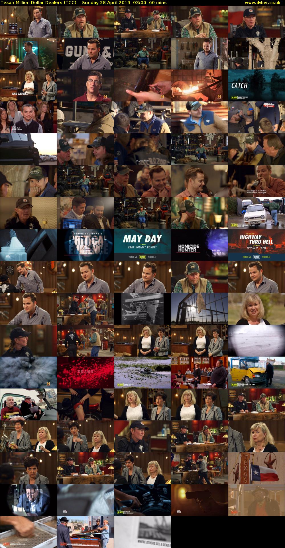 Texan Million Dollar Dealers (TCC) Sunday 28 April 2019 03:00 - 04:00