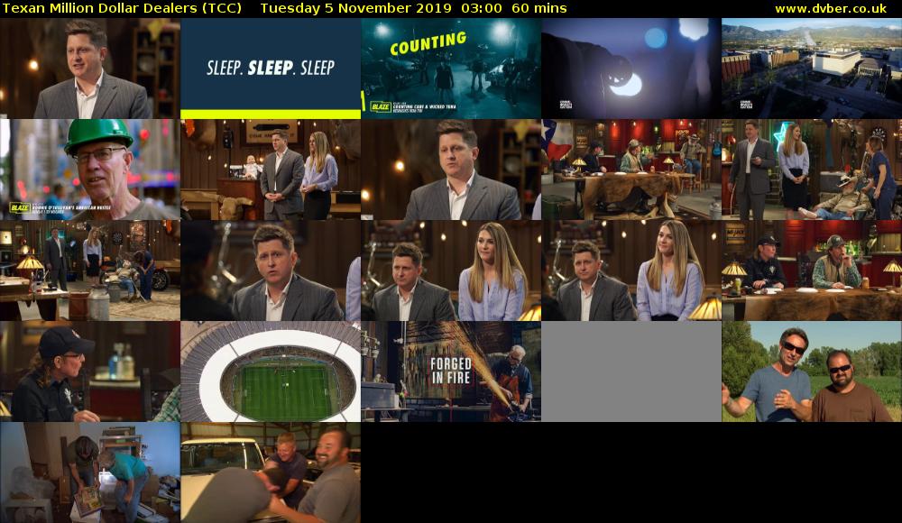 Texan Million Dollar Dealers (TCC) Tuesday 5 November 2019 03:00 - 04:00