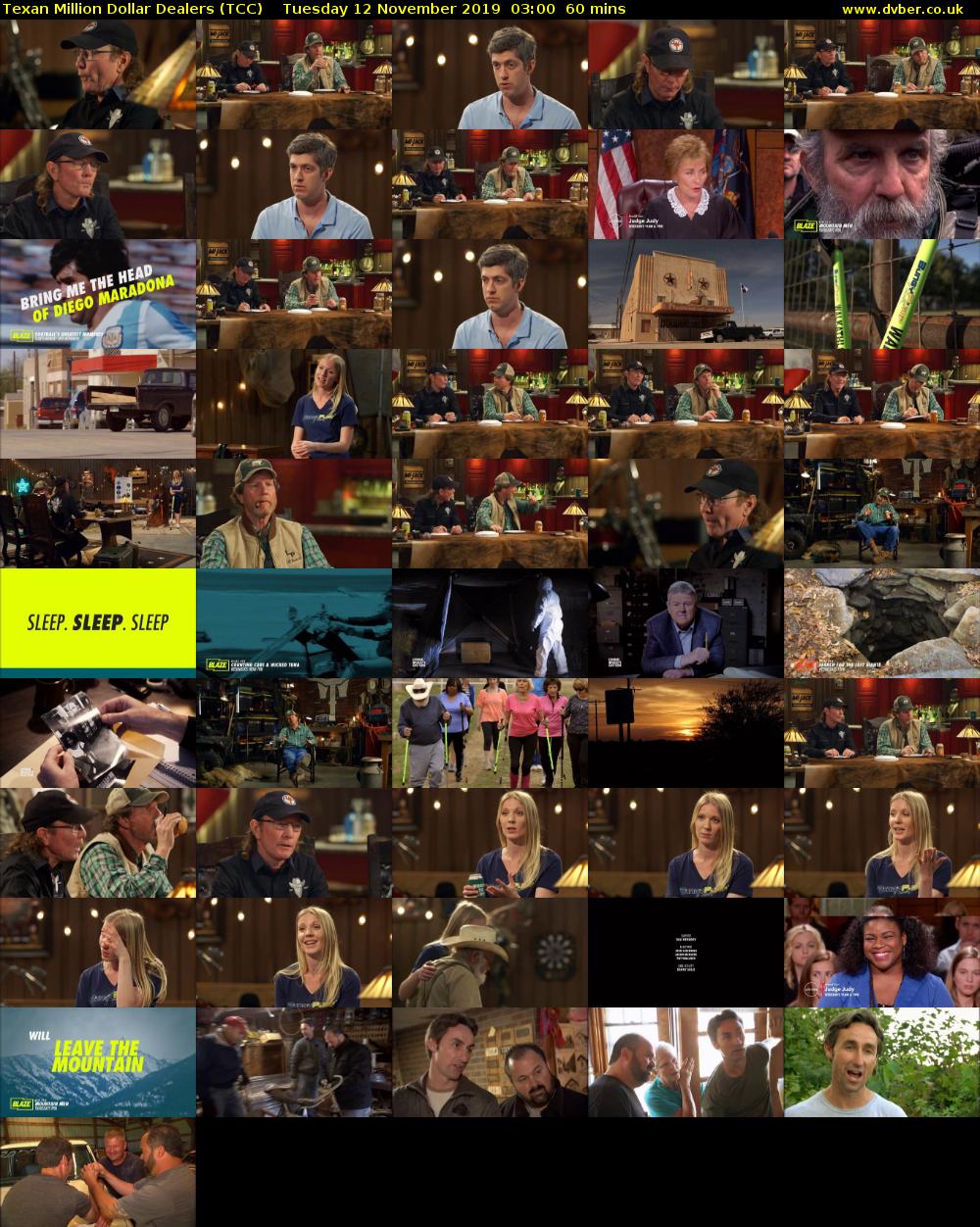 Texan Million Dollar Dealers (TCC) Tuesday 12 November 2019 03:00 - 04:00