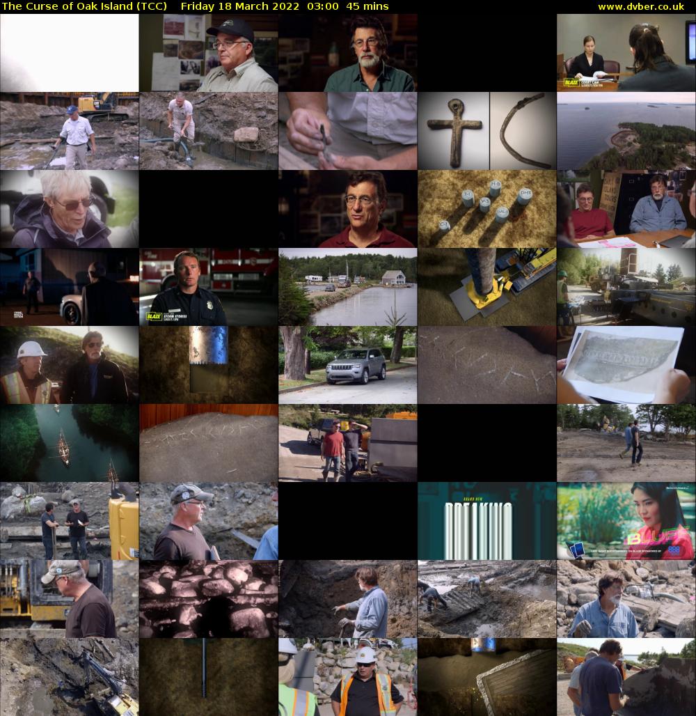 The Curse of Oak Island (TCC) Friday 18 March 2022 03:00 - 03:45