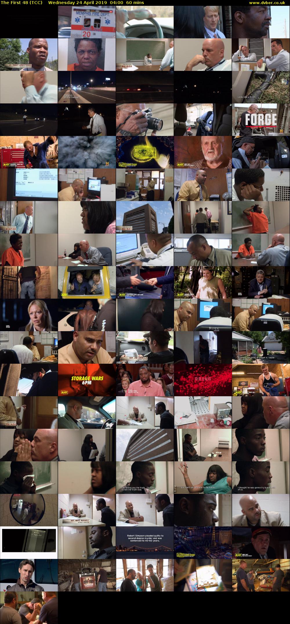 The First 48 (TCC) Wednesday 24 April 2019 04:00 - 05:00