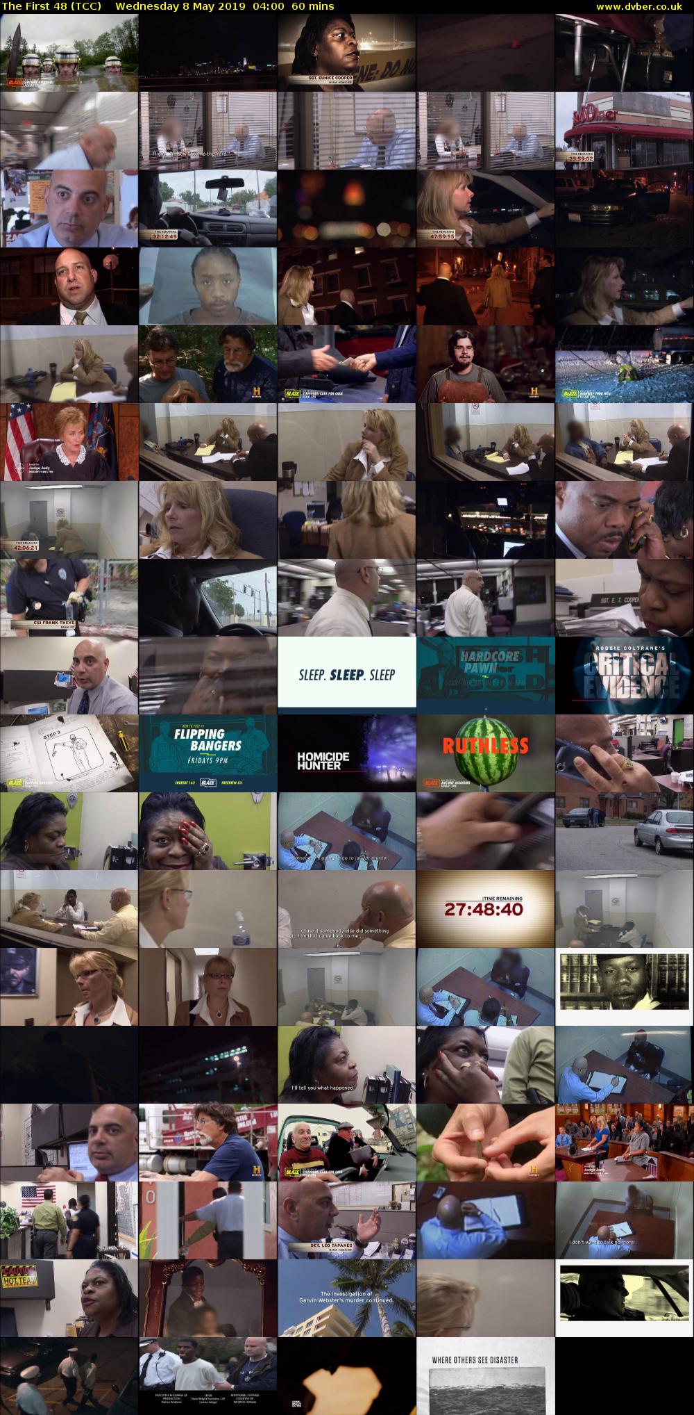 The First 48 (TCC) Wednesday 8 May 2019 04:00 - 05:00