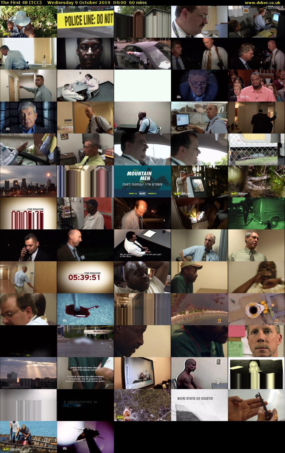 The First 48 (TCC) Wednesday 9 October 2019 04:00 - 05:00