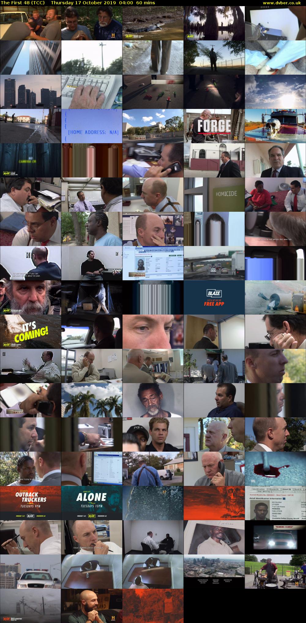 The First 48 (TCC) Thursday 17 October 2019 04:00 - 05:00