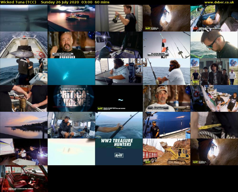 Wicked Tuna (TCC) Sunday 26 July 2020 03:00 - 04:00