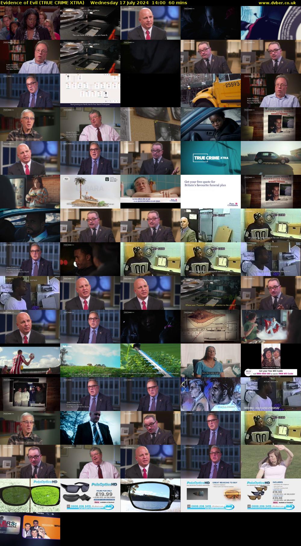 Evidence of Evil (TRUE CRIME XTRA) Wednesday 17 July 2024 14:00 - 15:00