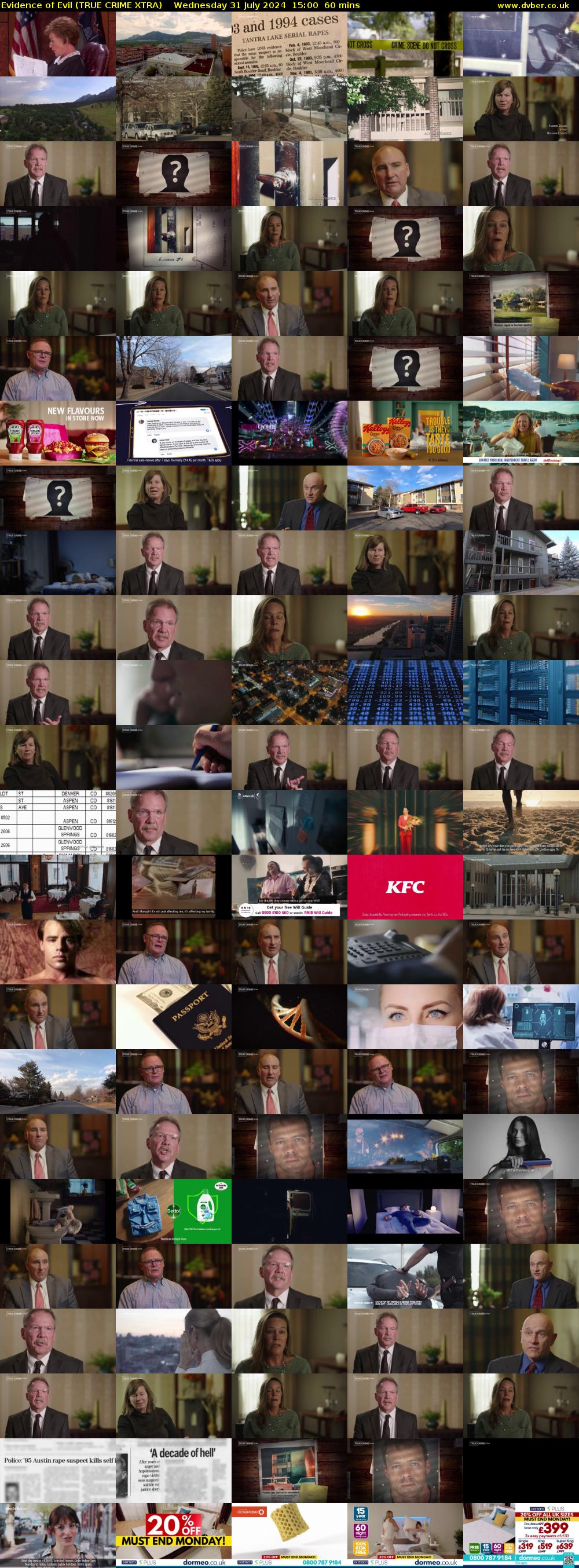 Evidence of Evil (TRUE CRIME XTRA) Wednesday 31 July 2024 15:00 - 16:00